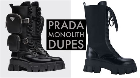 prada sneakers dupes|prada monolith dupe boots.